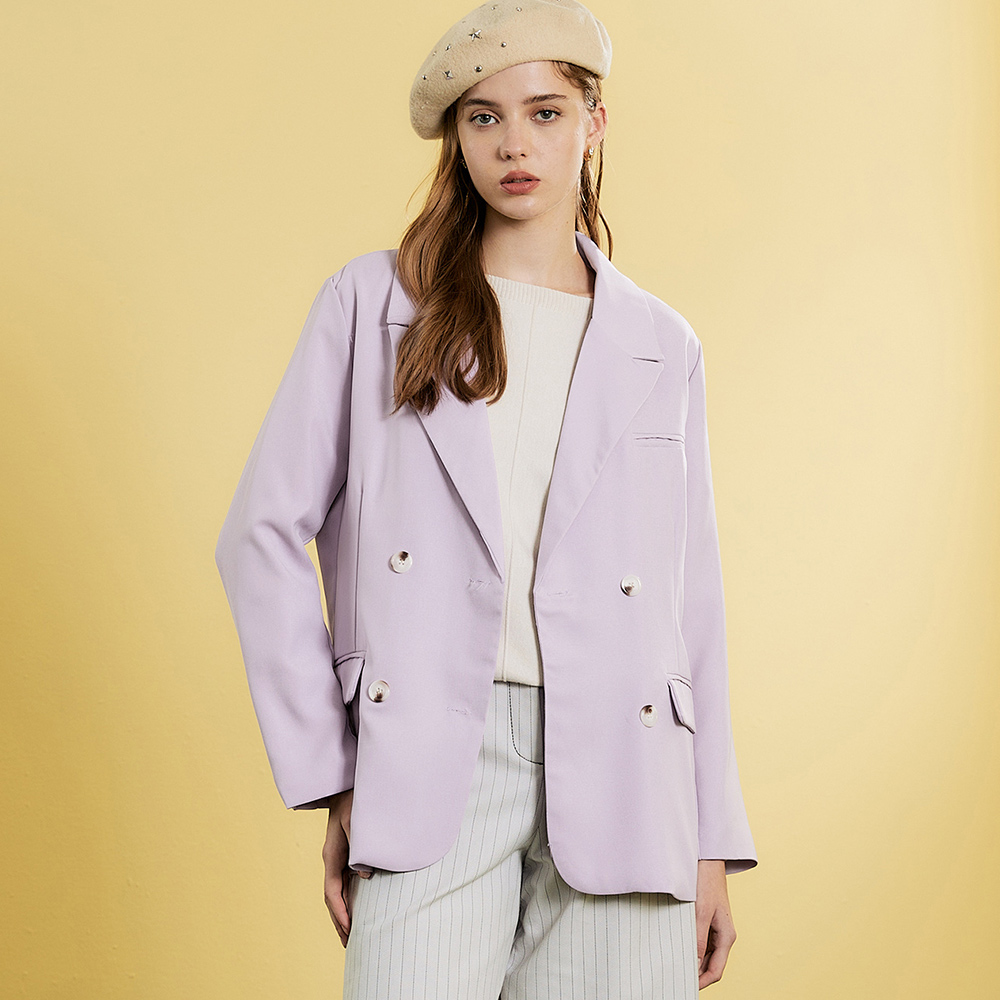 紫色西裝外套女2024春季新款職業裝氣質女神範正裝西服套裝工作服 歷史價格詳細信息