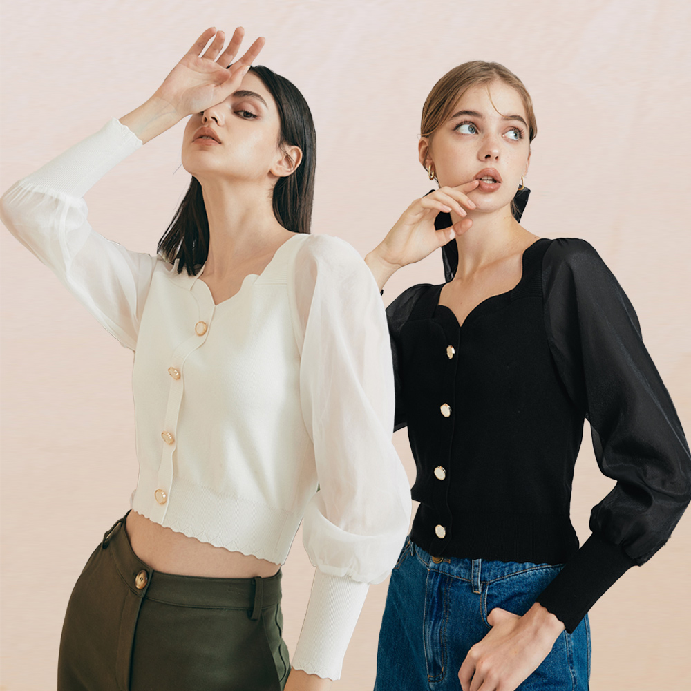 【OUWEY 歐薇】名媛甜姐V領織蔥毛呢附腰帶背心3214073005(淺藍) 歷史價格詳細信息