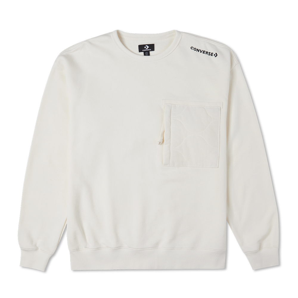 【CONVERSE】COZY UTILITY CREW 長袖上衣 大學T 女 白色-10025056-A01 歷史價格詳細信息