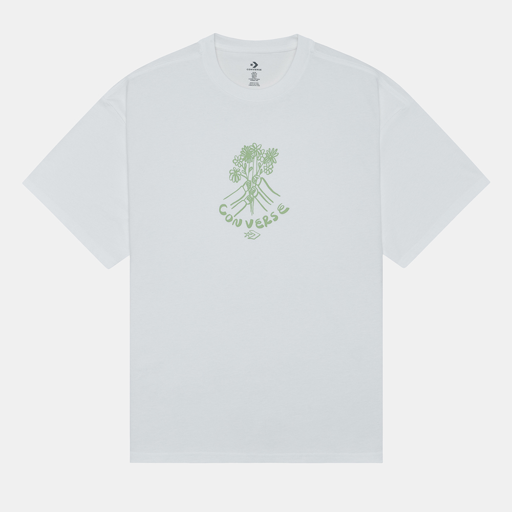 CONVERSE FLOWER FRIENDS TEE 短袖上衣 男款 花卉系列 藍色_10024757-A03 歷史價格詳細信息