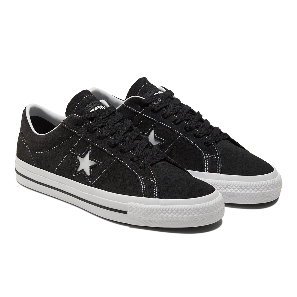 CONVERSE ONE STAR PRO OX 低筒 休閒鞋 男鞋 女鞋 黑色-171327C 歷史價格詳細信息