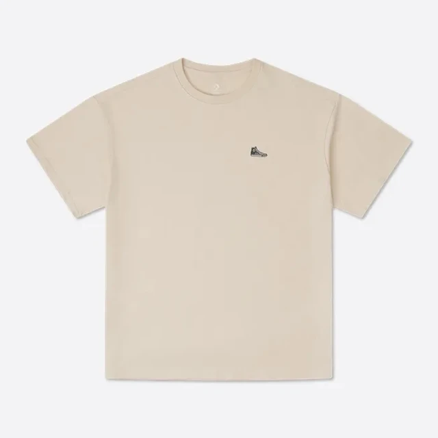 【CONVERSE】LOOSE SNEAKER PATCH TEE 短袖上衣 男女 綠色_10025397-A11 歷史價格詳細信息