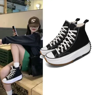 CONVERSE 帆布鞋 Run Star Hike 男女鞋 低筒 潮流 鋸齒鞋 厚底 星星 情侶 白 黑 168817C 歷史價格詳細信息