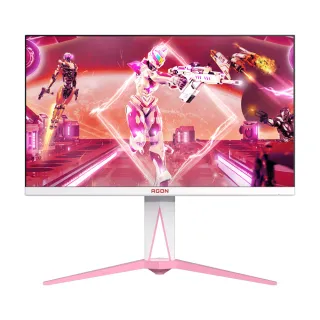 螢幕AOC粉色顯示器曲面游戲電競屏電腦直播24寸2K144定制CQ27G2白色27顯示器 歷史價格詳細信息