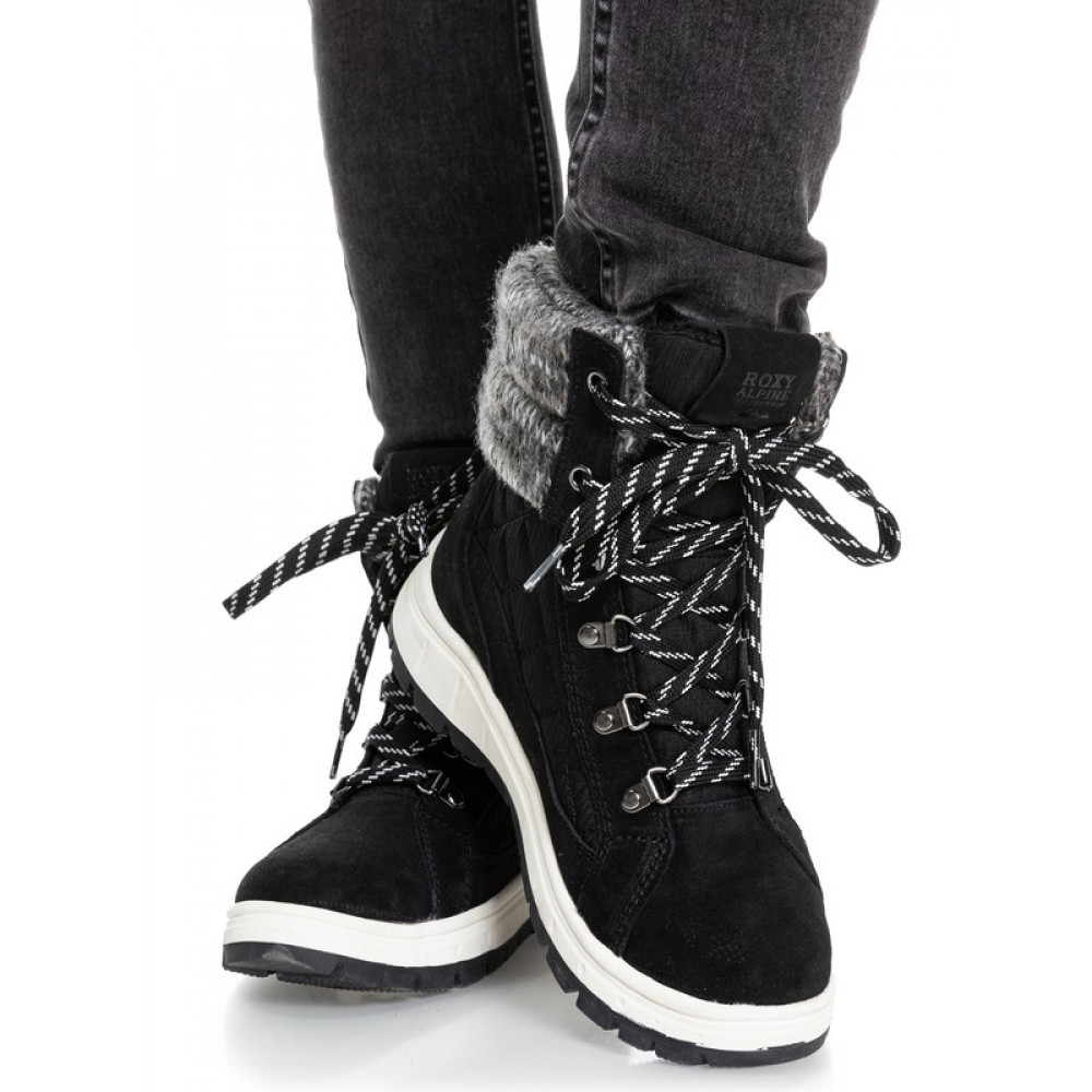 女鞋 黑色雪地靴女款冬季加絨加厚皮毛一體東北大棉鞋零下40度防寒中筒 歷史價格詳細信息