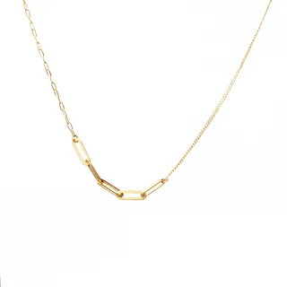 【Just Gold 鎮金店】輕奢 簡約線條黃金項鍊 歷史價格詳細信息