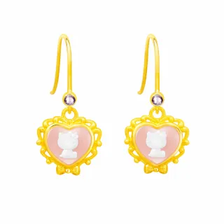 【Just Gold 鎮金店】法式古典Kitty 純金耳環 歷史價格詳細信息
