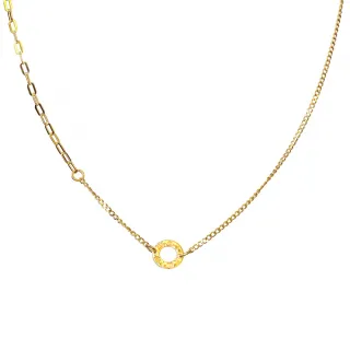 【Just Gold 鎮金店】輕奢 簡約線條黃金項鍊 歷史價格詳細信息