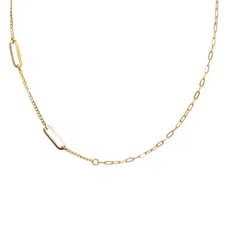 【Just Gold 鎮金店】輕奢 簡約線條黃金項鍊 歷史價格詳細信息