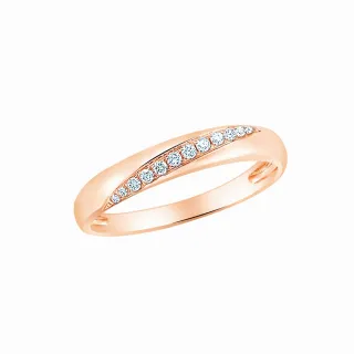 【Just Diamond】18K玫瑰金鑽石戒指 心有所屬(窄)對戒_女戒 歷史價格詳細信息