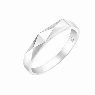 【Just Diamond】18K金鑽石戒指 兩心相悅(寬)對戒_男戒 歷史價格詳細信息