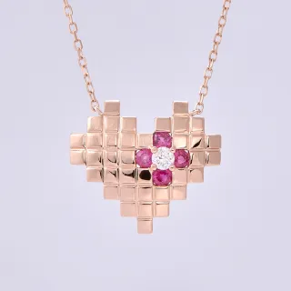 【Just Diamond】18K玫瑰金 心心象印 鑽石項鍊 歷史價格詳細信息