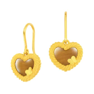 【Just Gold 鎮金店】編愛Lingering Love純金系列 黃金耳環 歷史價格詳細信息