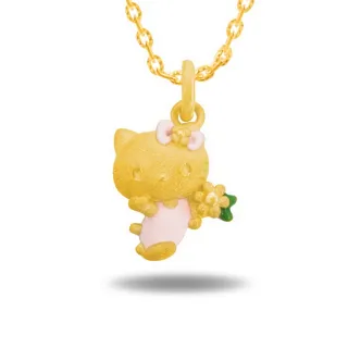 【Just Gold 鎮金店】Hello Kitty嬉遊四季純金系列 黃金墜子 - 冬日天使 歷史價格詳細信息