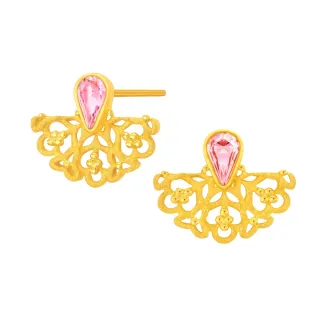 【Just Gold 鎮金店】繁花純金系列 黃金耳環 歷史價格詳細信息