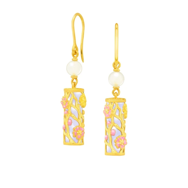 【Just Gold 鎮金店】喜‧玲瓏純金系列 黃金耳環(圓) 歷史價格詳細信息