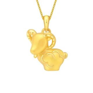 【Just Gold 鎮金店】十二生肖淘喜純金系列 黃金吊墜 - 兔 歷史價格詳細信息