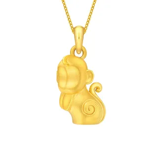 【Just Gold 鎮金店】淘氣生肖系列 鼠來寶 黃金吊墜 歷史價格詳細信息