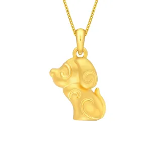 【Just Gold 鎮金店】淘氣生肖系列 鼠來寶 黃金吊墜 歷史價格詳細信息