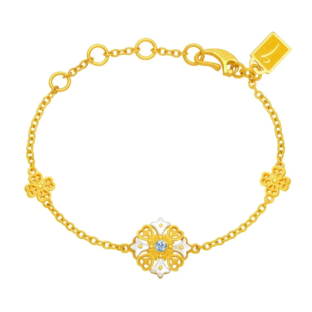 【Just Gold 鎮金店】花鏤綻放 黃金戒指 歷史價格詳細信息