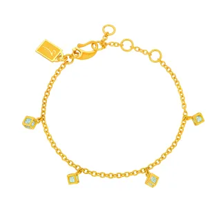【Just Gold 鎮金店】小立方 純金手鍊 歷史價格詳細信息