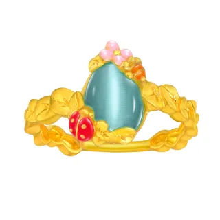 【Just Gold 鎮金店】鳥語 The Nightingale純金系列 黃金戒指 歷史價格詳細信息