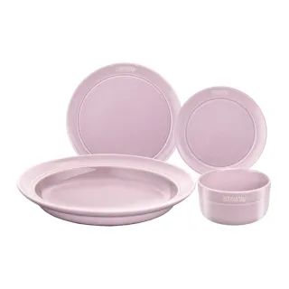 【法國Staub】日暮粉雪花雕花琺瑯鑄鐵鍋和食鍋24cm贈大小陶瓷烤盤2件組(德國雙人牌集團官方直營) 歷史價格詳細信息