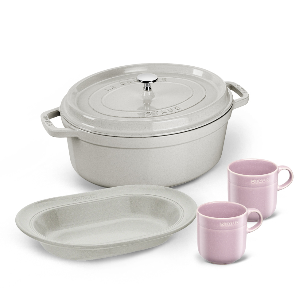 Staub 橢圓形陶瓷烘焙烤盤 23cm 櫻桃紅 歷史價格詳細信息