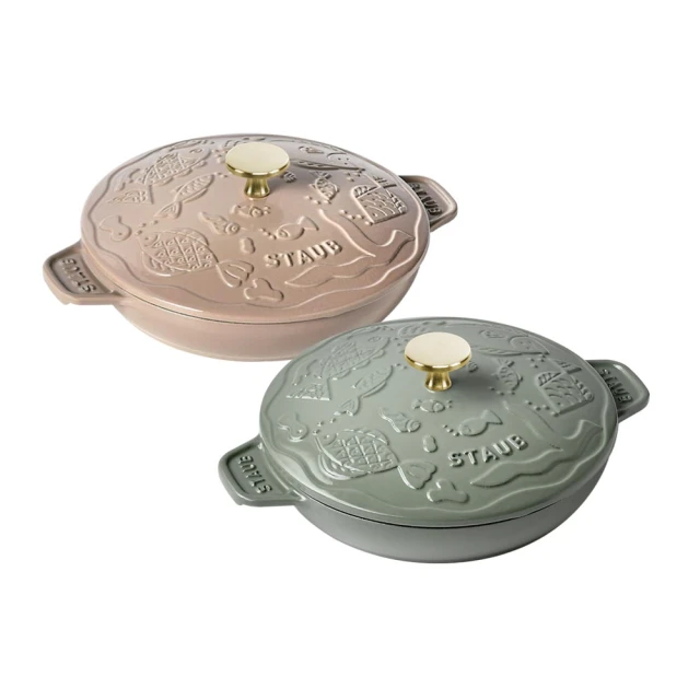 【法國Staub】亞麻色琺瑯鑄鐵和食鍋16cm(贈Joy不鏽鋼平底鍋24cm) 歷史價格詳細信息