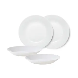 【CorelleBrands 康寧餐具】純白8件式碗盤組(H11) 歷史價格詳細信息