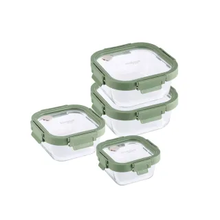 【CorelleBrands 康寧餐具】文青款 全可拆玻璃保鮮盒四件組(D16) 歷史價格詳細信息