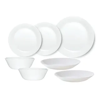 【CorelleBrands 康寧餐具】PYREX 靚白強化玻璃6件式餐具組(F04) 歷史價格詳細信息