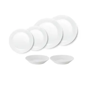 【CorelleBrands 康寧餐具】PYREX 靚白強化玻璃6件式餐具組(F04) 歷史價格詳細信息