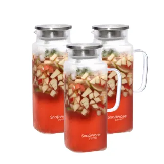 【康寧 Snapware】淨漾耐熱大容量玻璃水壺-1950ml(買1送1或1壺2杯任選) 歷史價格詳細信息