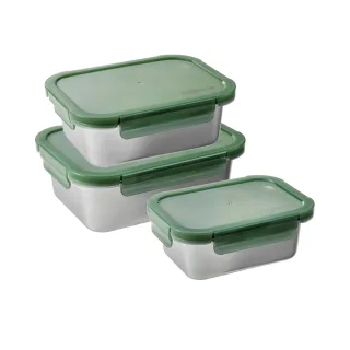 【CorelleBrands 康寧餐具】可微波316不鏽鋼保鮮盒3入組(C07) 歷史價格詳細信息