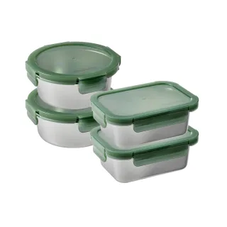 【CorelleBrands 康寧餐具】可微波316不鏽鋼保鮮盒3入組(C07) 歷史價格詳細信息