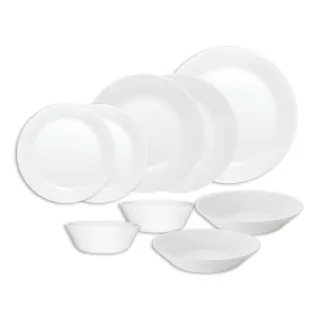 【CorelleBrands 康寧餐具】PYREX 靚白強化玻璃6件式餐具組(F04) 歷史價格詳細信息