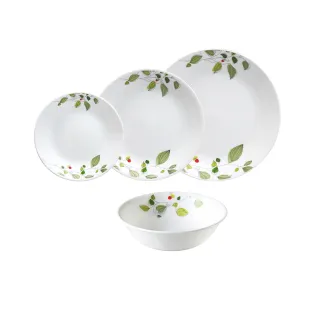 【美國康寧 Corelle】 綠野微風4件式方形餐盤組(D06) 歷史價格詳細信息