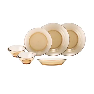 【美國康寧 Pyrex】透明耐熱餐盤6件組(601) 歷史價格詳細信息