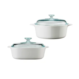 【CorelleBrands 康寧餐具】2.25L圓型康寧鍋+1L方型康寧鍋 價格比較,價格查詢,歷史價格詳細信息