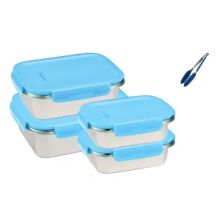 【CorelleBrands 康寧餐具】可微波316不鏽鋼保鮮盒3入組(C07) 歷史價格詳細信息