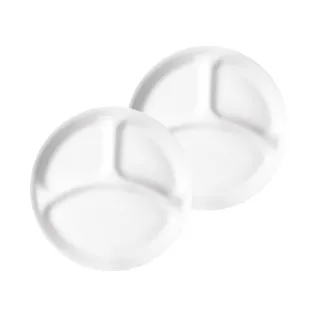 【CorelleBrands 康寧餐具】經典純白 10吋分隔餐盤(二入組) 歷史價格詳細信息