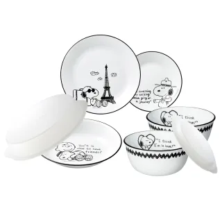 【CorelleBrands 康寧餐具】SNOOPY 經典語錄2件式湯碗組(BA) 歷史價格詳細信息