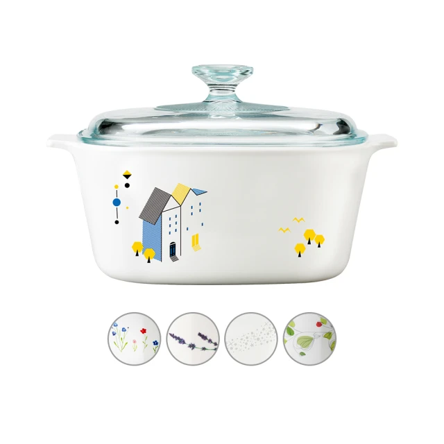 【CorelleBrands 康寧餐具】3L方形康寧鍋-薰衣草園 歷史價格詳細信息