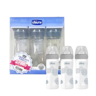 【chicco】防脹氣玻璃奶瓶4大2小(自然率性)+奶嘴-2入 歷史價格詳細信息