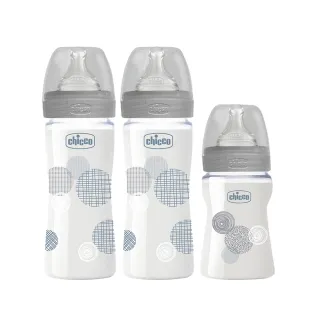 【chicco】防脹氣玻璃奶瓶4大2小(自然率性)+奶嘴-2入 歷史價格詳細信息