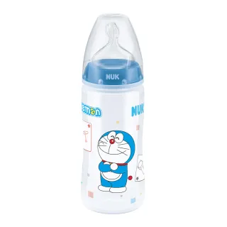 【NUK】哆啦A夢寬口PP奶瓶300ml-附1號中圓洞矽膠奶嘴0m+ 歷史價格詳細信息