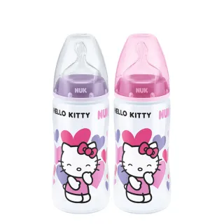 【NUK】Hello Kitty寬口徑PP奶瓶2大1小超值組(顏色隨機出貨) 歷史價格詳細信息
