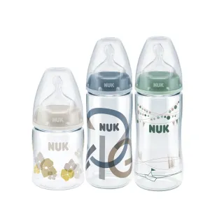 【NUK】寬口徑PA奶瓶300ml-附1號中圓洞矽膠奶嘴0m+(顏色隨機出貨) 歷史價格詳細信息