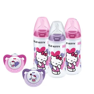 【NUK】Hello Kitty寬口徑PP奶瓶2大1小超值組(顏色隨機出貨) 歷史價格詳細信息